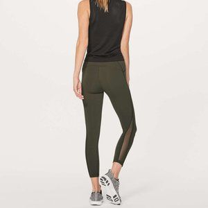 Lululemon - Train Times 7/8 Pants. Size 6. Olive green